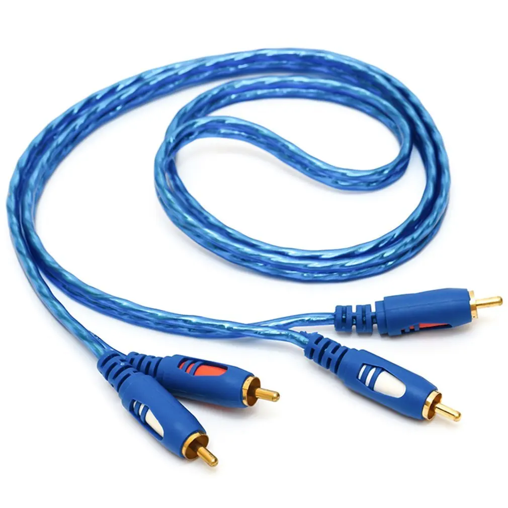 Звуковой кабель 2RCA 1 5/3/5 м устойчивый к окислению дизайнерский Штекерный КАБЕЛЬ