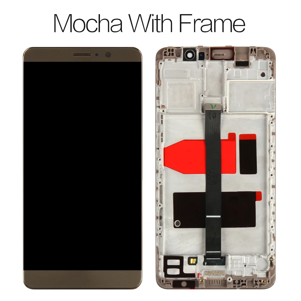 Mocha gold withFrame Для 5,9 дюймов, HUAWEI mate 9, ЖК-дисплей, сенсорный экран, дигитайзер, стекло, датчик для HUAWEI mate 9, MHA-L29, ЖК-дисплей в сборе, 1920x1080 - Цвет: Mocha gold withFrame