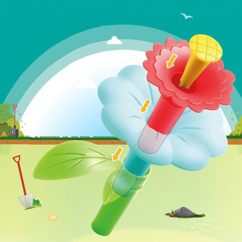 54 шт. подарки для девочек сделай сам цветочный сад строительные игрушки набор