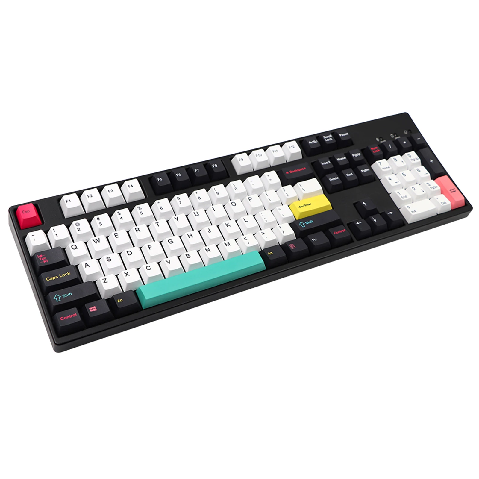 

130 Keys DYE-Sub Keycap Set Simple Color Block Theme Suitable for Keyboard
