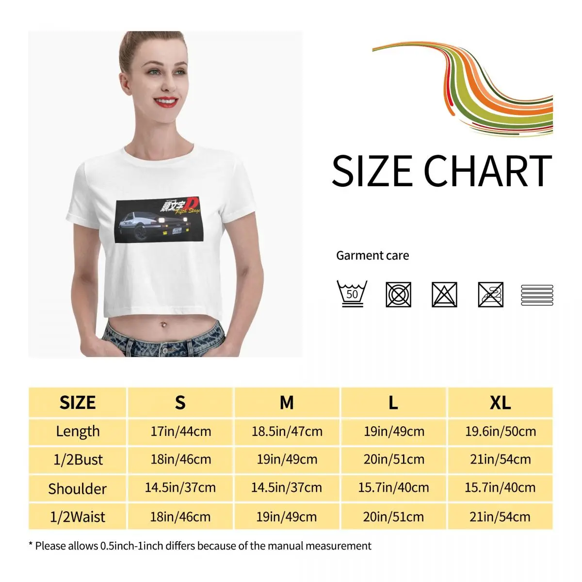 

Anime Fans Fujiwara Takumi 1 womans T Shirts Not easy to shrink Short sleeveRound neck T-shirt