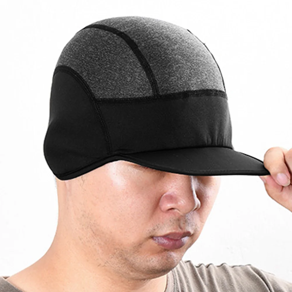 

Winter Cycling Warm Cap Windproof Polar Fleece For Helmet Motocycle Riding Head Hat Earflap Bicycle Sking Running Sport Caps