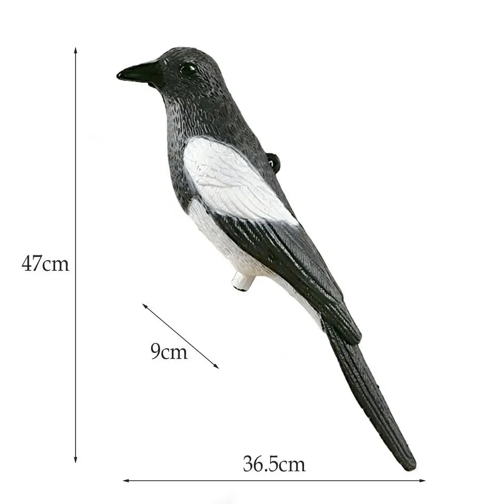 

Outdoor Hunting Magpie Decoy Bait garden decoration animal fake Magpie decoy Durable Realistic Hunting Bait Tool Decoration