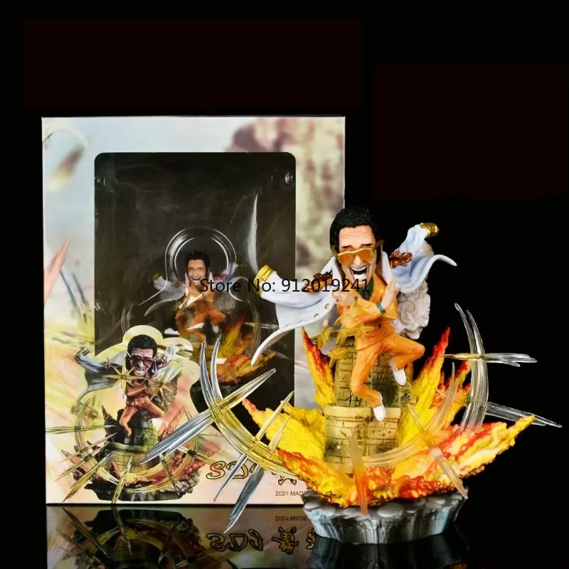 

Аниме One Piece Navy Borsalino сценическая статуя штаб-квартира старший Общий желтый Ape ПВХ экшн-фигурка коллекционные модели игрушки 12 см