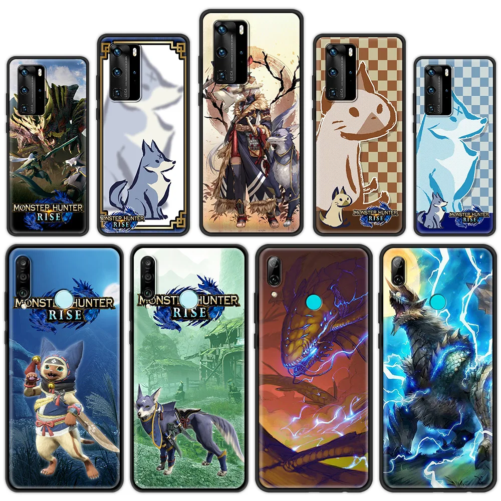 

Rise Monster Hunter Silicone Soft Case for Huawei P30 P20 P10 Pro P20 Lite P40 Pro Plus P Smart Z 2021 Luxury Phone Coque
