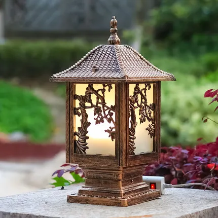 Настольная лампа в европейском стиле для улицы Ландшафтная настенная виллы