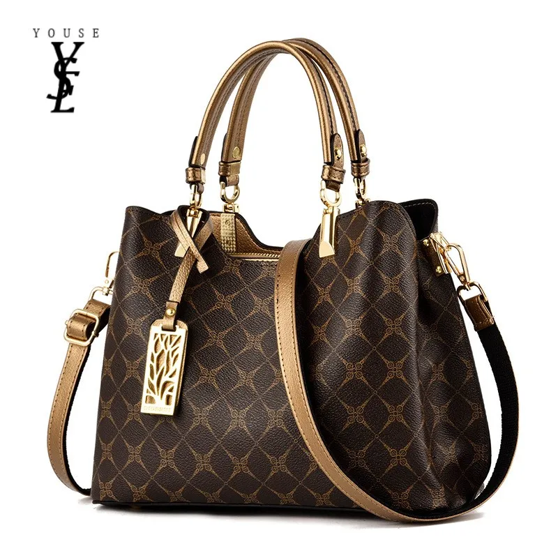 Новый модный тренд печати через плечо сумки из натуральной кожи диких большой