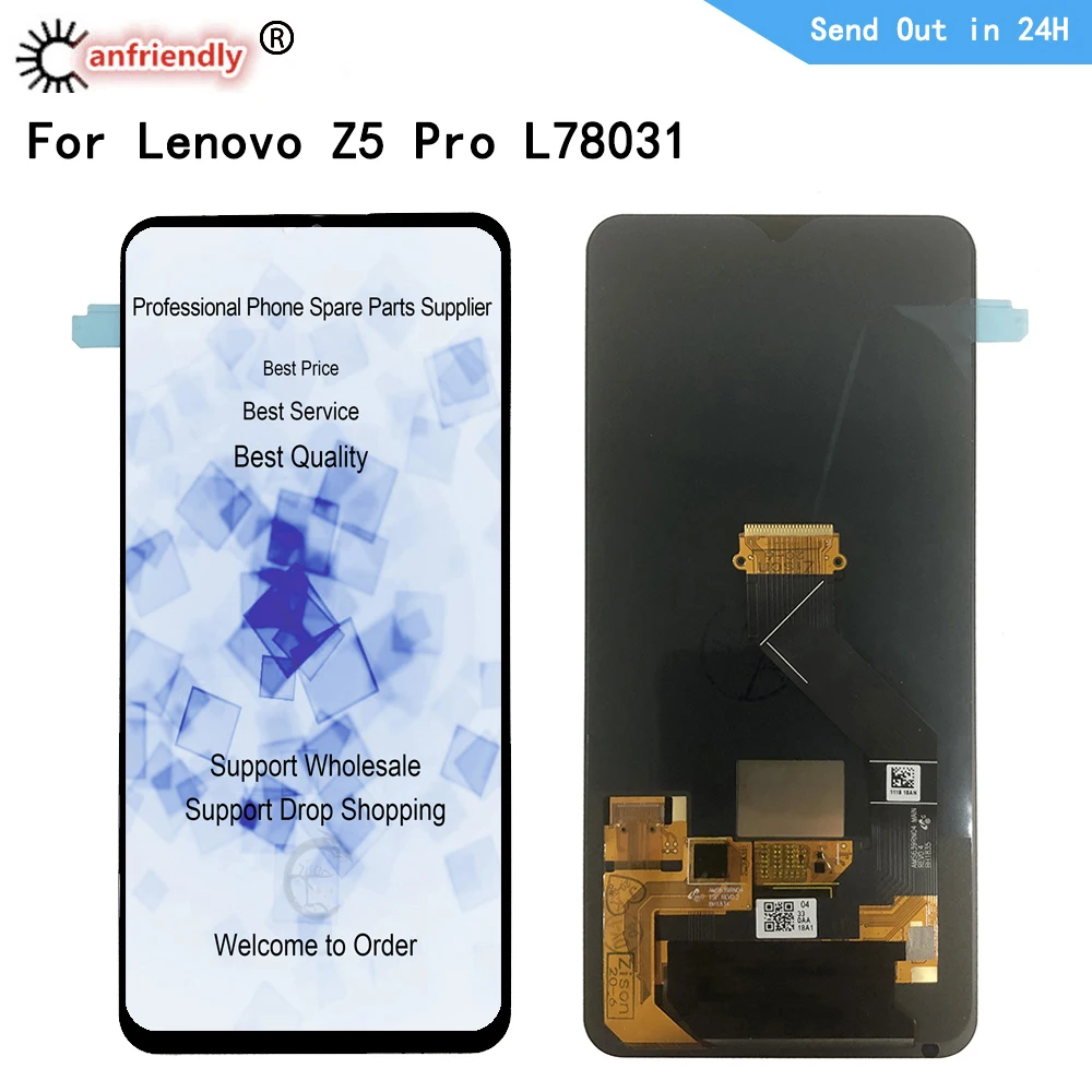 ЖК-дисплей AMOLED для Lenovo Z5 Pro L78031 с сенсорной панелью замена экрана дигитайзер в