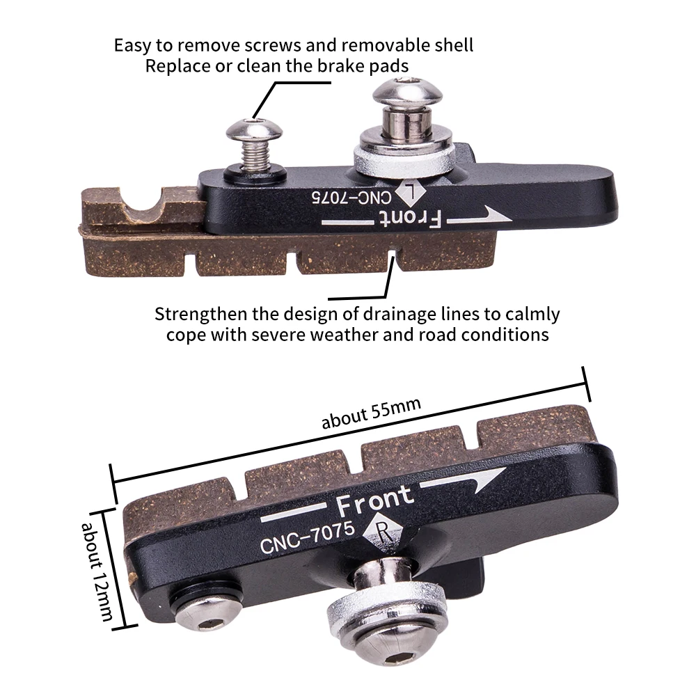 ZTTO 1 пара Дорожный велосипед тормозные колодки тормозных колодок для диски из