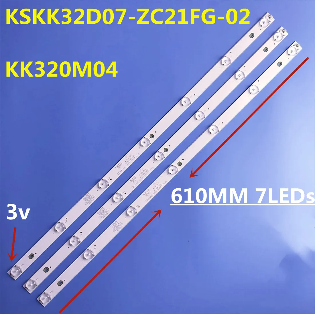 3PCS LED Srip 7 Lamp for WESTINGHOUSE WD32HB1120-C 303KK3200