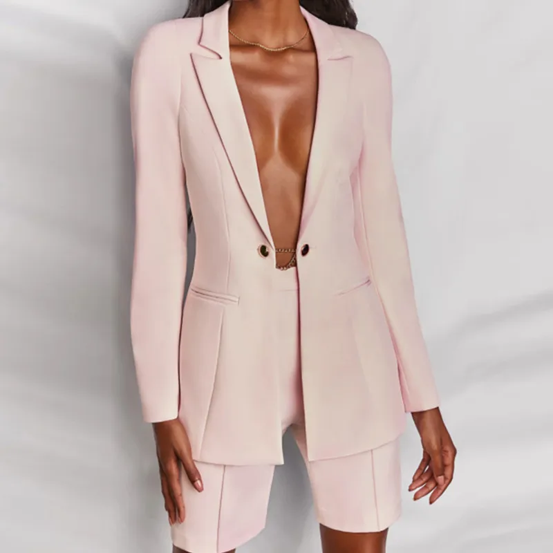 

2021 Women Blazer Women Jackets Coats Elegant Office Workwear New Fashion Slim Solid Suit Jacket Ladies Casual Blazer