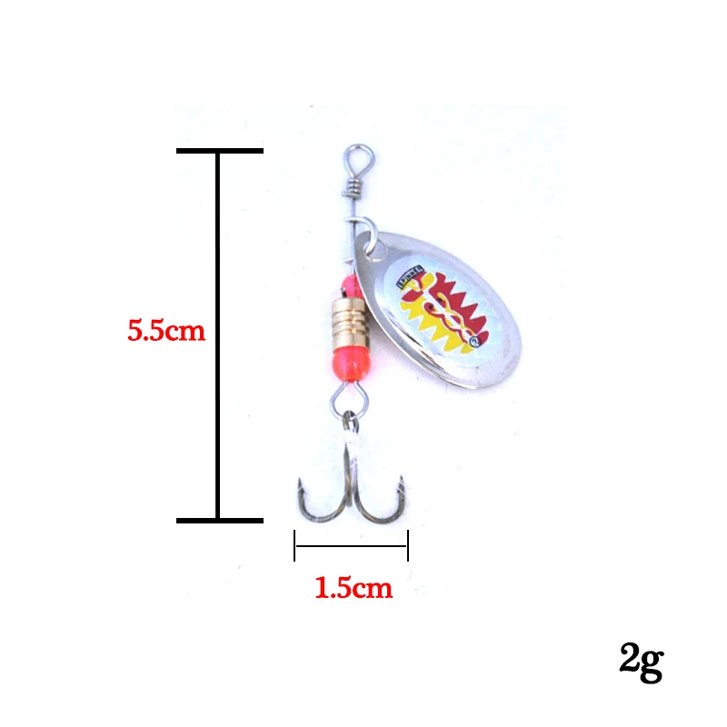TopLine набор рыболовных снастей ложка для ловли рыбы блесны с металлическими