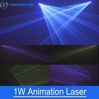DJ Laser Light Moving Head Light RGB Full Color laser moving light 1W laser stage lighting dj disco stage equipment