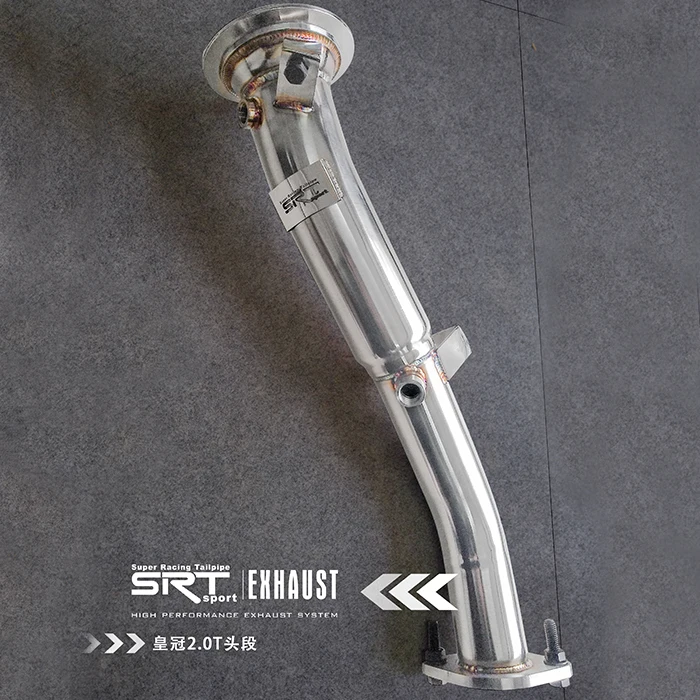 

Exhaust system for Toyota Crown muffler for Toyota Crown 2.0T downpipe with catalytic cat back with valve control with 4 tips