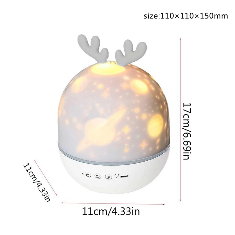 Версия Bluetooth Лампа для проектора Elf Deer светодиодный вращающийся атмосферный