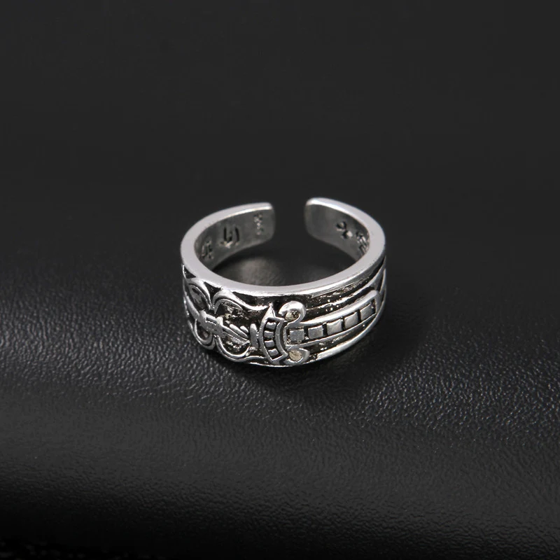 

The New European and American retro big sword men's and women's ring Personality trend punk Adjustable opening ring wholesale