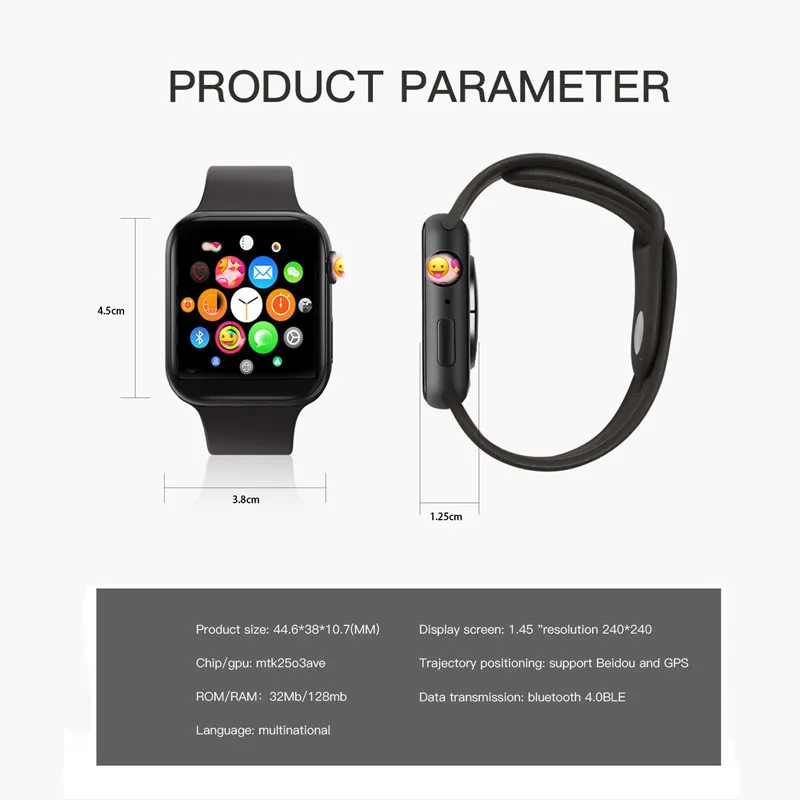 GPS Bluetooth Вызов Смарт-часы IWO 11 серии 5 1:1 женские мама для Apple iPhone X iOS Android телефон VS 10