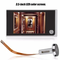 3 5 inch doorbell digital lcd 120 degree peephole viewer photo visual monitoring electronic cat eye camera doorbell