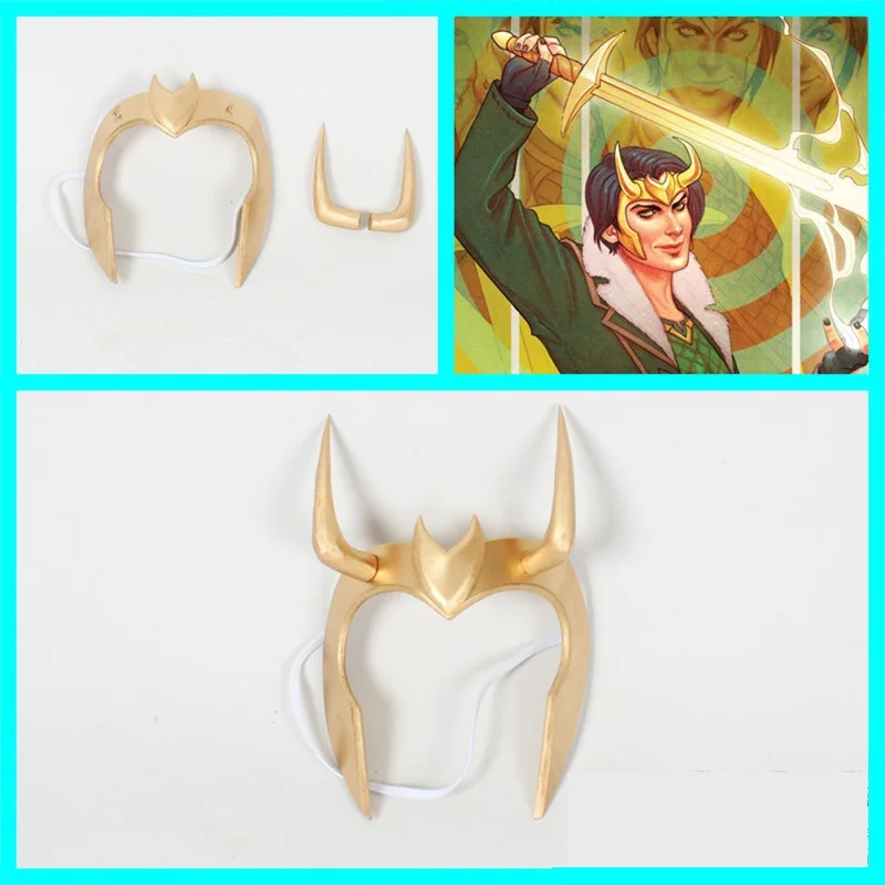 Новинка Loki Laufeyson Odinson маска на рога для косплея золотые головные уборы головной