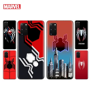 Прозрачный чехол для телефона с логотипом Marvel Человек-паук для Samsung S20 FE A91 A81 A72 A71 A52 A51 A42 A41 A32 A31 A21 A12 Lite