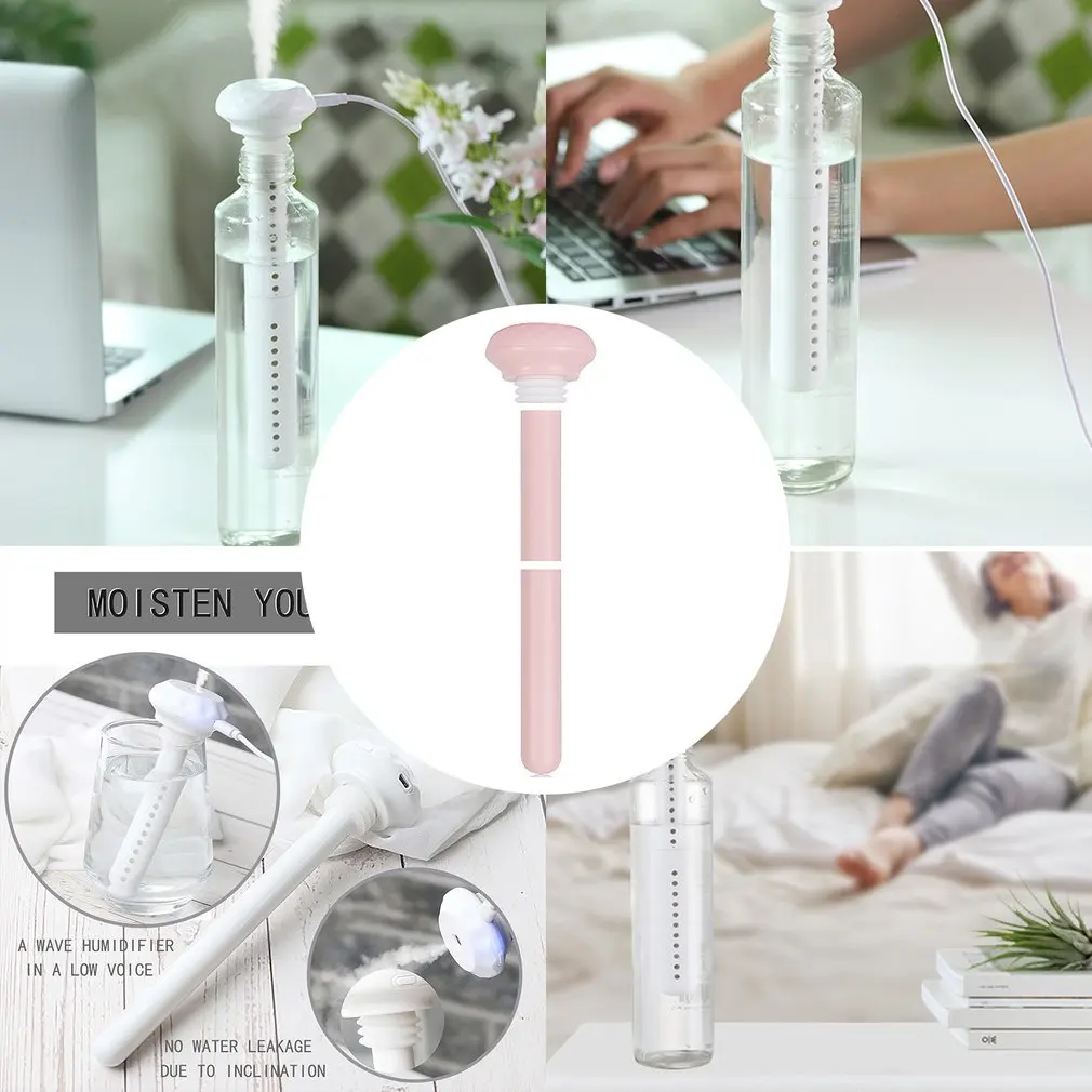 

1 Pc Mini Humidifier Portable Air Humidifier Mini USB Powered Atomizer 35ml/h Home Office Room Car Bottle Humidifier