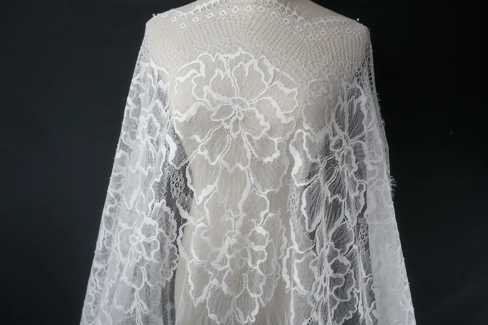 Большие цветочные ресницы chantilly lace длиной 3 метра! Новое поступление, кружевное свадебное кружевное платье для невесты, модный стиль