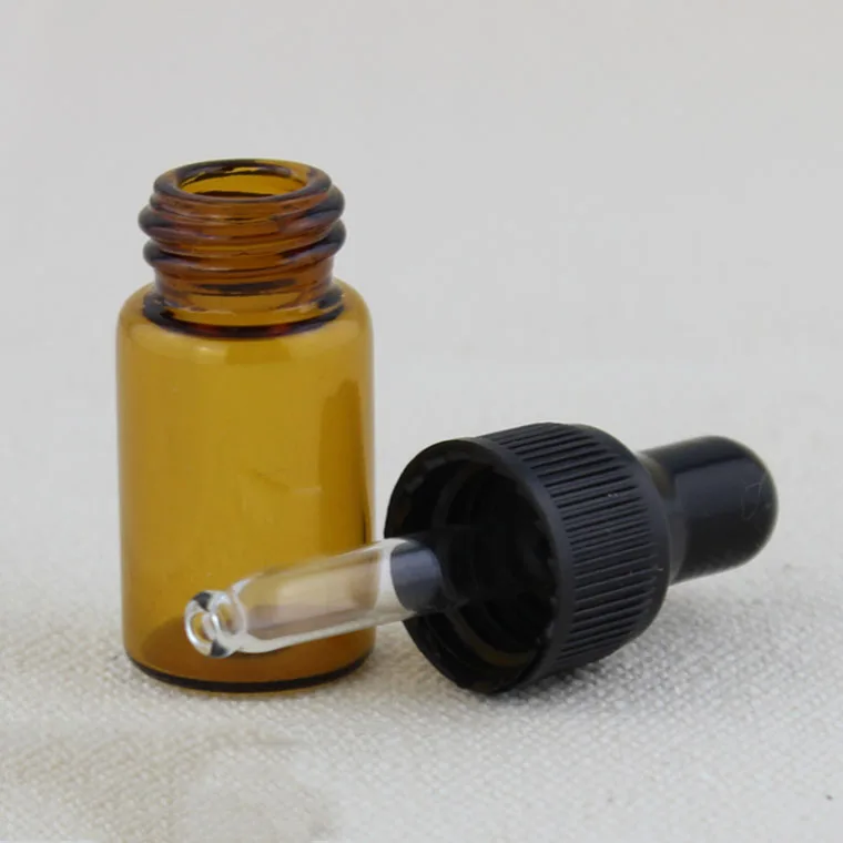 3 мл пустой флакон капельница янтарный коричневый Стекло бутылки для