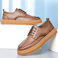 mens leather casual shoes fashion retro sports shoeshigh end mens leather shoesall match handmade mens shoes in all seasons