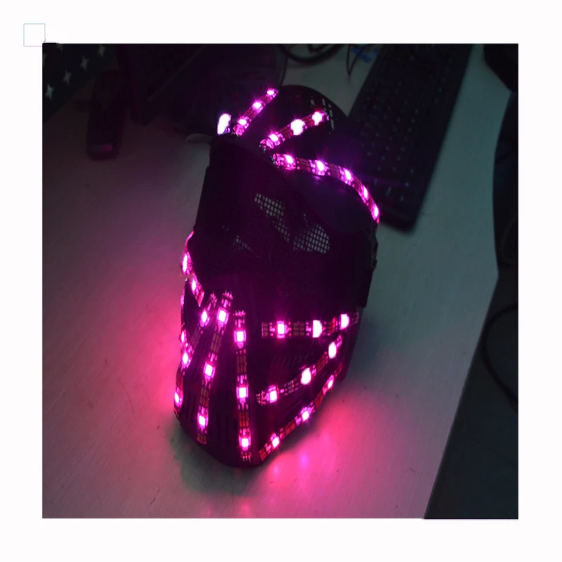 Красочные RGB СВЕТОДИОДНЫЕ светящиеся растущие мигающие шлемы Хэллоуин