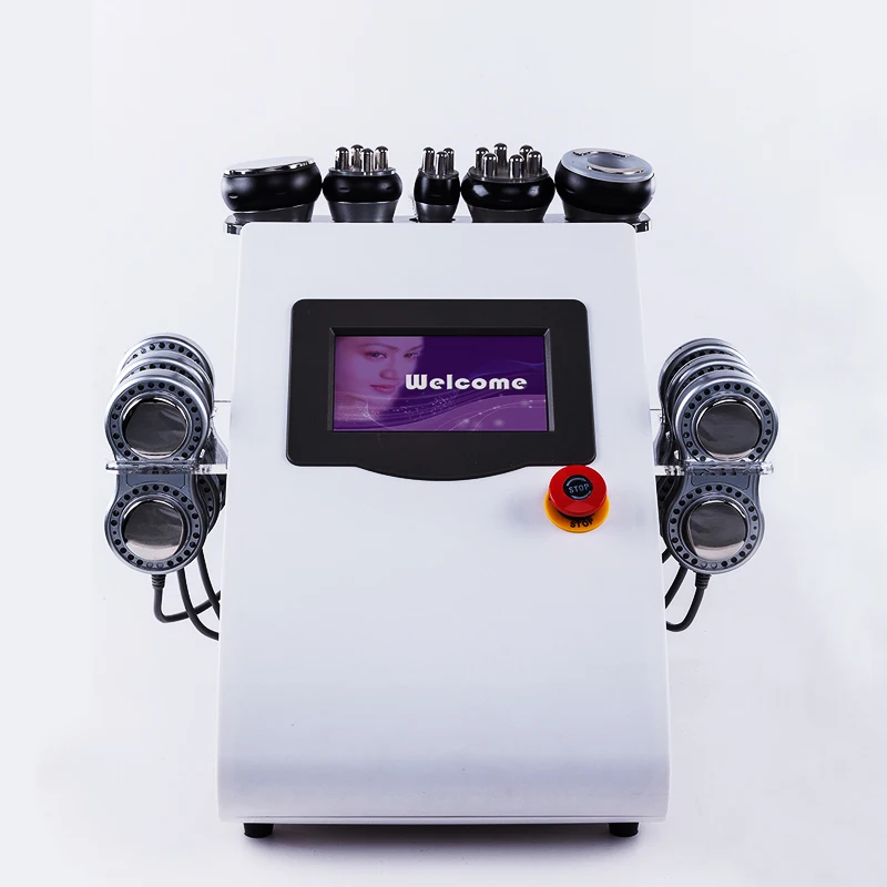 6 in 1 Lipo Laser+ Cavitation+RF+Vacuum/ RF 40K Cavitation Vacuum Lipolaser Slimming body weight loss Machine | Красота и здоровье