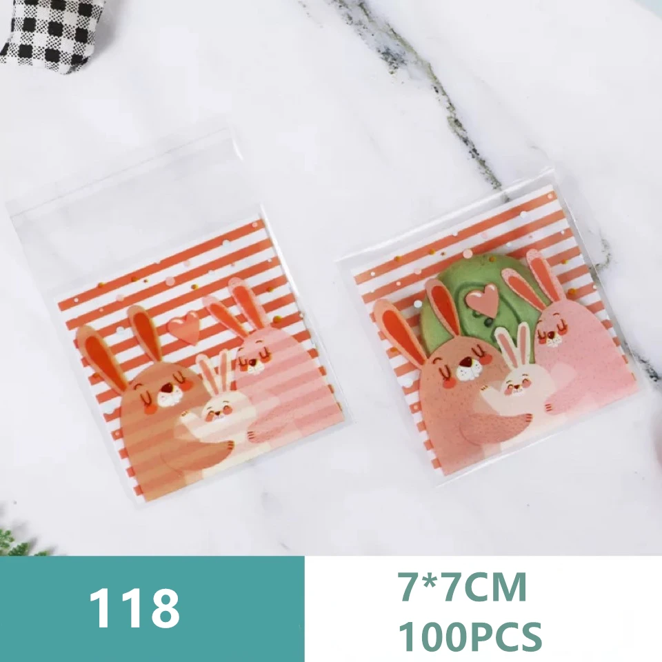 

Пластиковые пакеты для печенья PEIPINGKE, 100 шт.