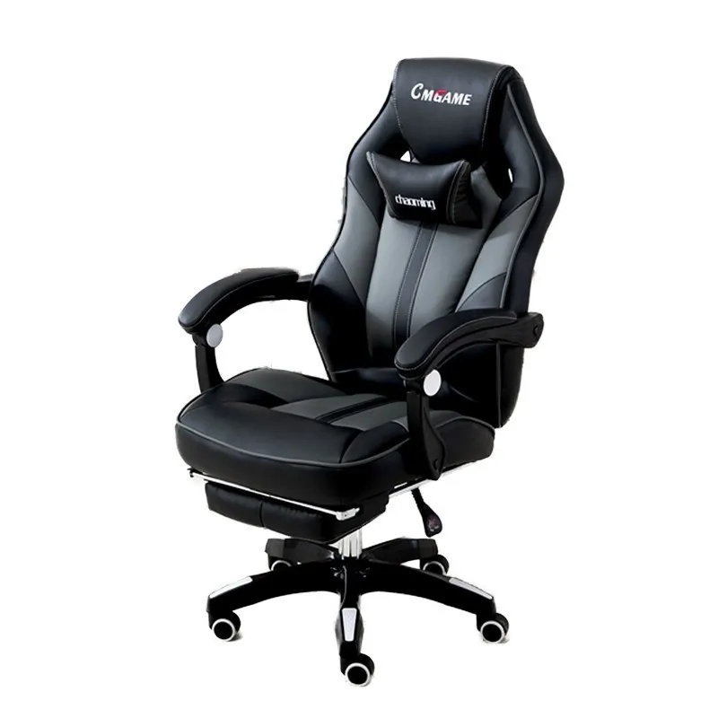 

Широкая спинка Poltrona, игровое офисное кресло для босса, эргономичное массажное кресло из синтетической кожи с подставкой для ног