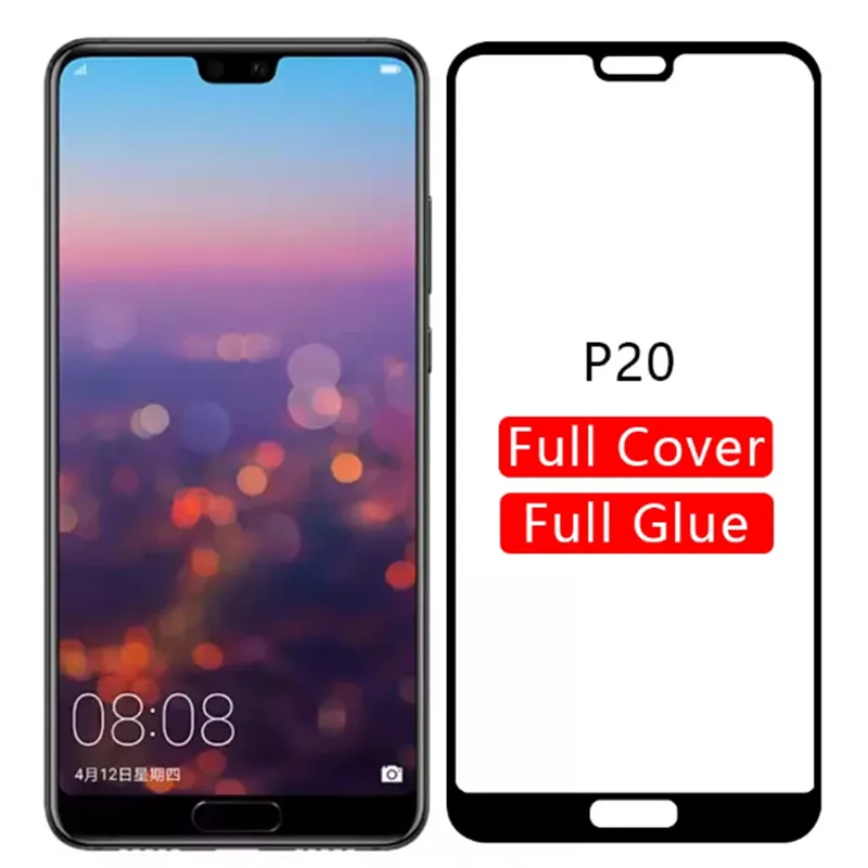 Закаленное стекло с полной проклейкой для Huawei P20 p 20 pro p20lite Защитная пленка экрана