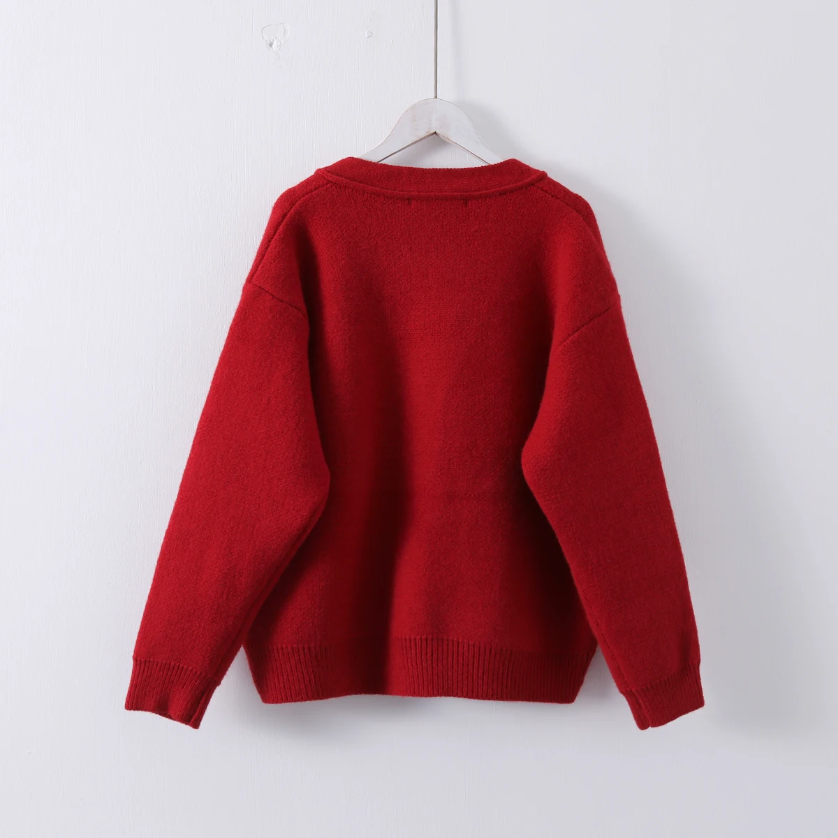 

Spring 2021 Knitted Cardigan Loose Street Knitted Cardigan Coat Retro Age Reduced Embroidered V-neck Knitted Cardigan Jacque for