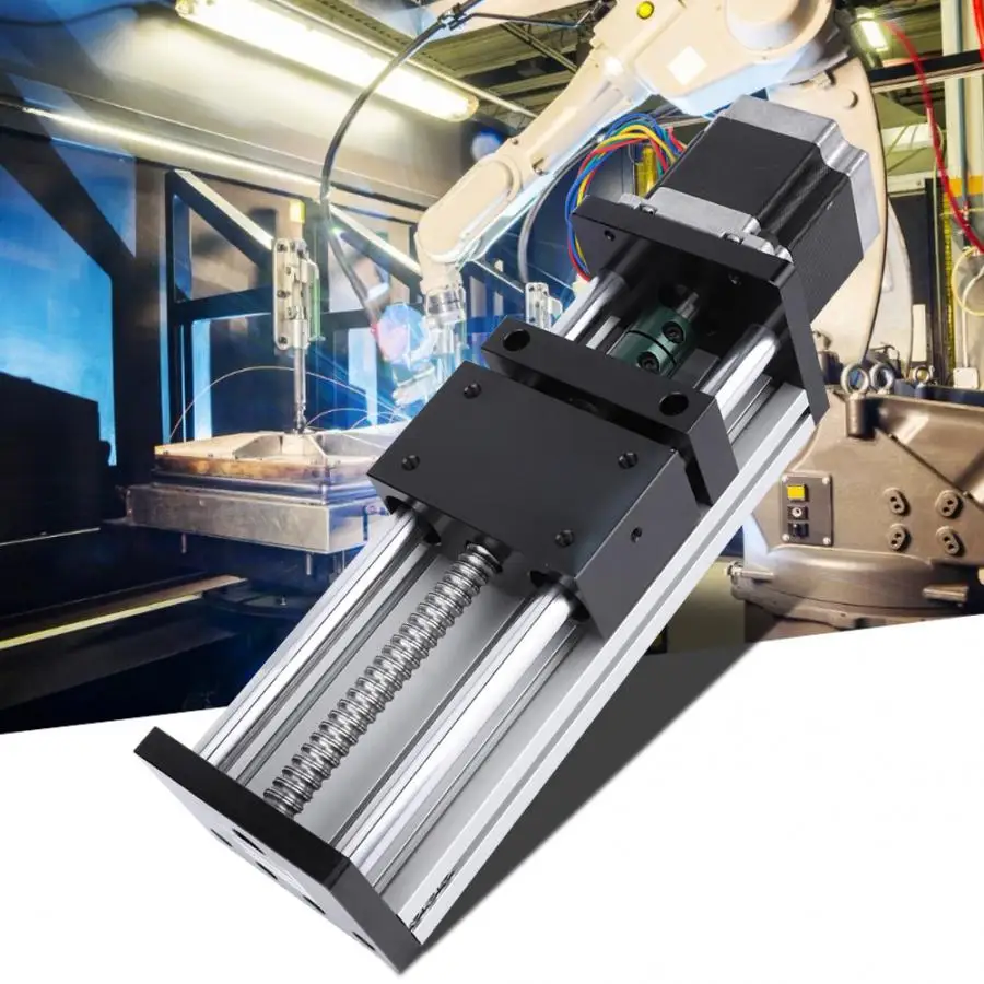 Скользящий стол линейный подшипник 300 мм ход направляющий рельс скользящий с Nema17