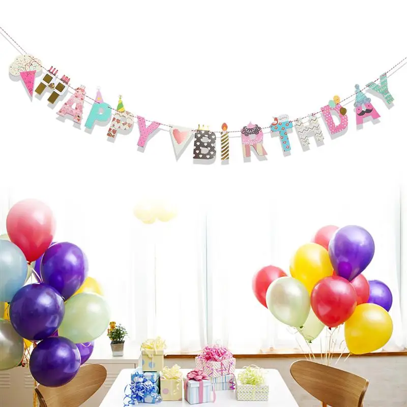 С днем рождения баннер шляпы набор коронок реквизит для украшения вечеринки