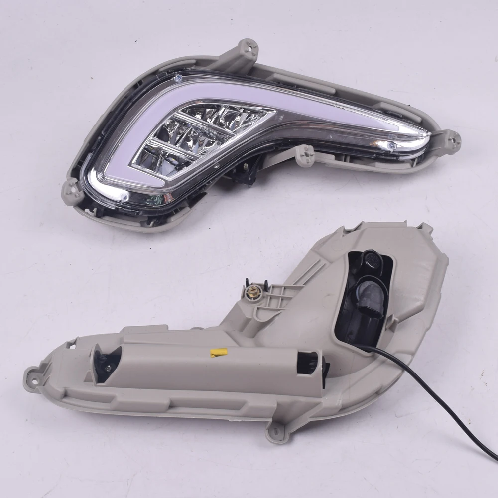 

For Hyundai Accent Solaris 2012 2013 2014 2015 LED DRL Daytime Running Light Front Bumper Driving Fog Lamp Daylight Headlight