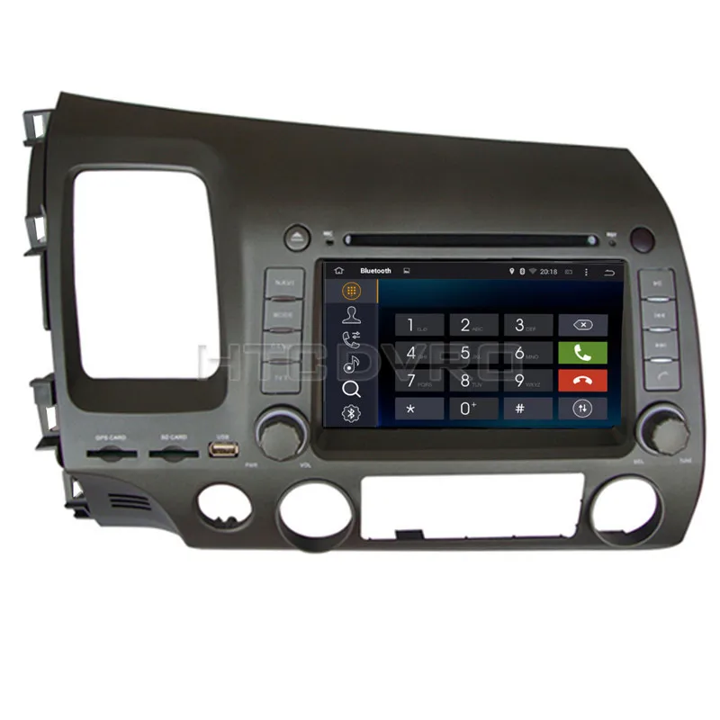 YMODVHT 7 дюймов 4G Восьмиядерный Android 9 0 1 автомобильный dvd плеер для Honda Civic left driving 2006