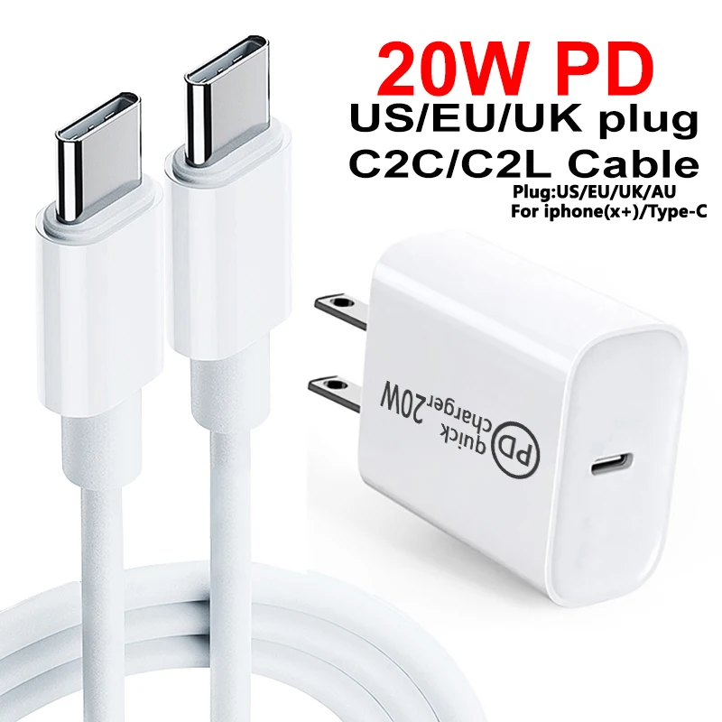 

Pd 20W Usb C Charger For apple Iphone 12 Pro Max 12 mini 11 Fast Charger Type C For Xiaomi mi 11 Quick Charging adapter