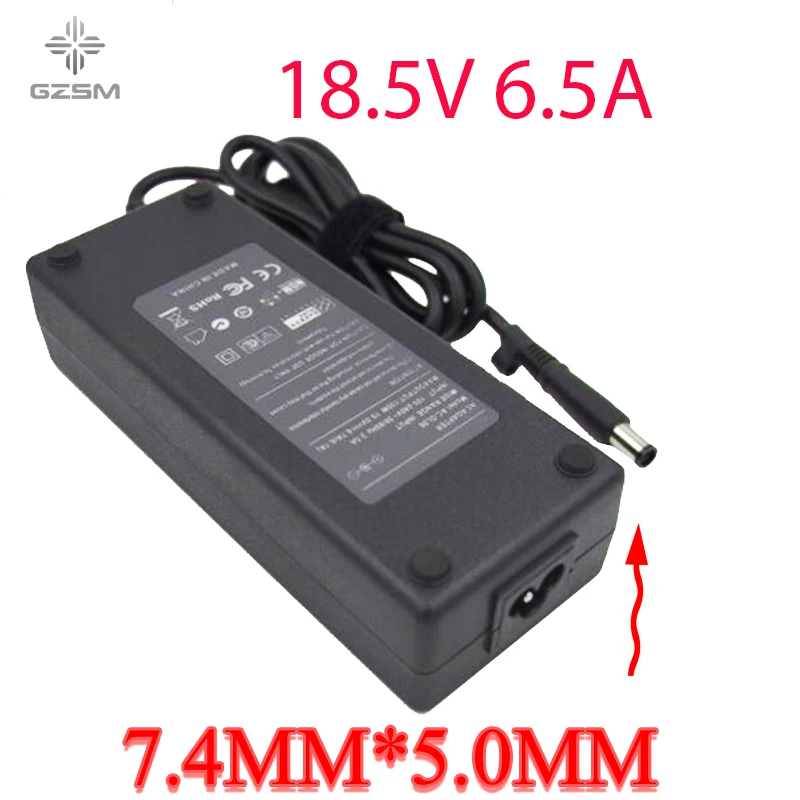 18 5 V 6.5A блок питания для ноутбука hp 8710P 6930P MS200 адаптер DV7 8530P 8530W NX6330 зарядное