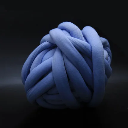 Blue Зима 250 г супер толстые пряжи для вязания хлопка/полиэстерная Пряжа 20 мм толстая пряжа для руки вязаное одеяло/кошачье гнездо/Подушка - Цвет: Blue