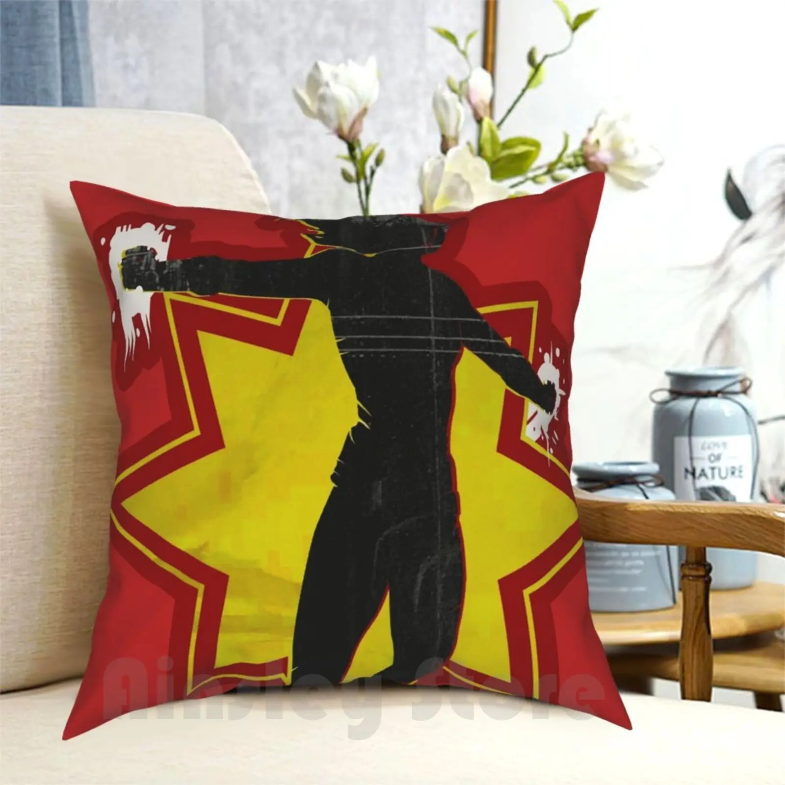 

Superhero Girl Pillow Case Printed Home Soft DIY Pillow cover Noname Superhero Enkidu Girls