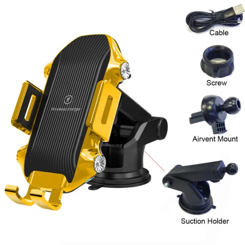 mobile car phone holder wireless charger air vent mount cell smartphone bracket cellphone stand support to iphone xiaomi samsung free global shipping