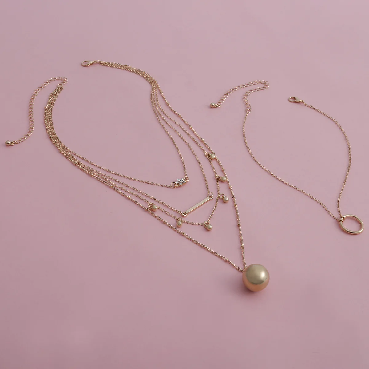 Женское многослойное ожерелье Meetvii массивное в стиле панк с металлическим