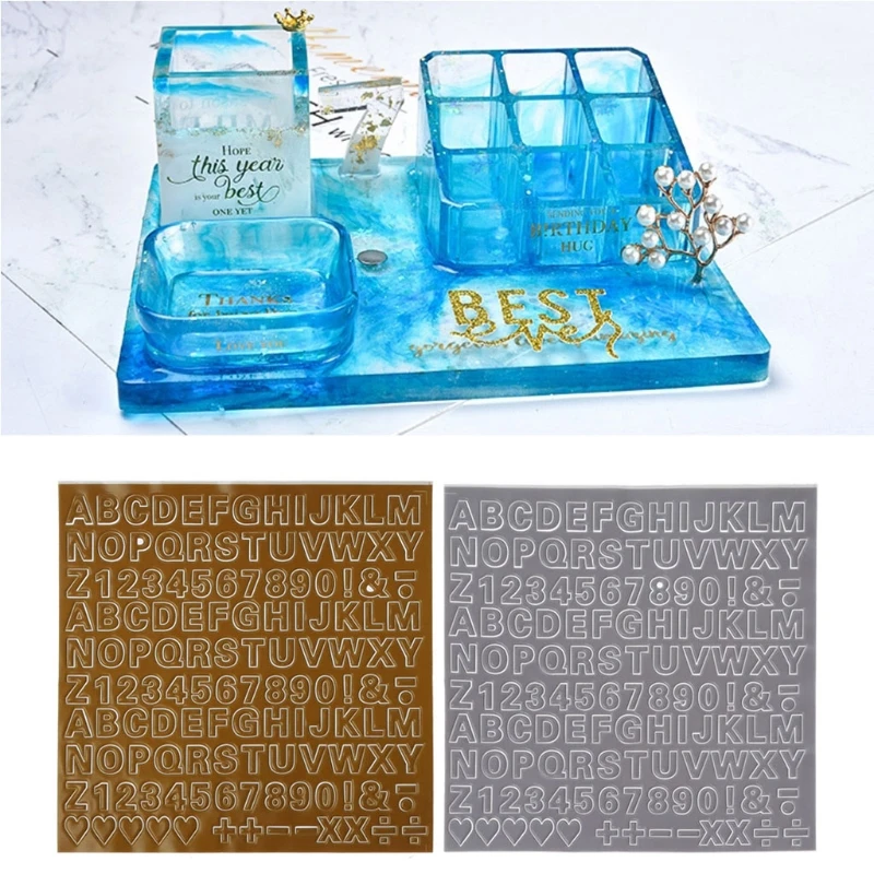

10Pcs 6mm 3D Alphabet etters Numbers Epoxy Resin Self Adhesive Puffy Stickers