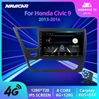 Автомагнитола NAVICAR, 2DIN, Android 10, для Honda Civic 9 2013-2016, GPS-навигация, стереоприемник, автомагнитола, Автомобильное видео, 2DIN DVD IGO