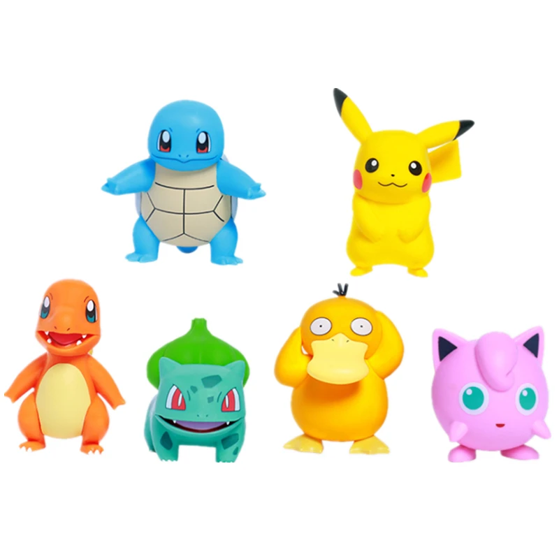 

Pokemon Car Decoration Model Pokemon Model Figure TOMY 12cm Squirtle Children Toys Collection High Quality Anime Pikachu