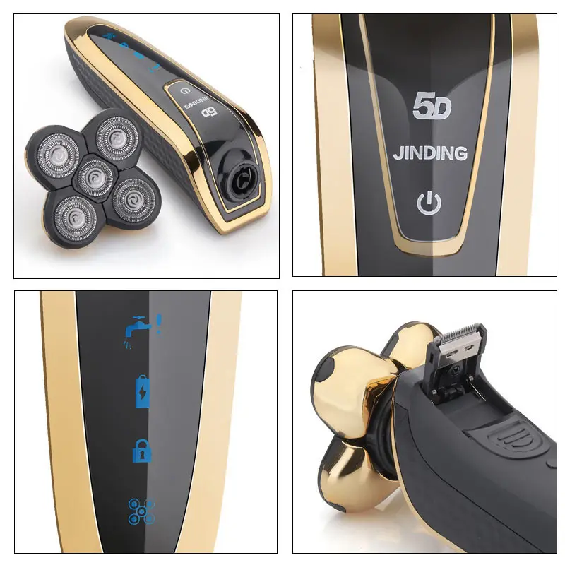 Перезаряжаемая Бритва для мужчин водонепроницаемый Электрический бритвенный