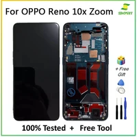 6 6 amoled lcd screen for oppo reno 10x zoom lcd display screen frametouch panel digitizer with frame for oppo reno 10x zoom