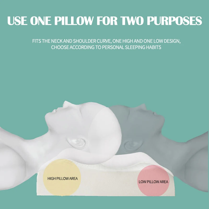 Подушка из чистого натурального латекса для шеи и позвоночника